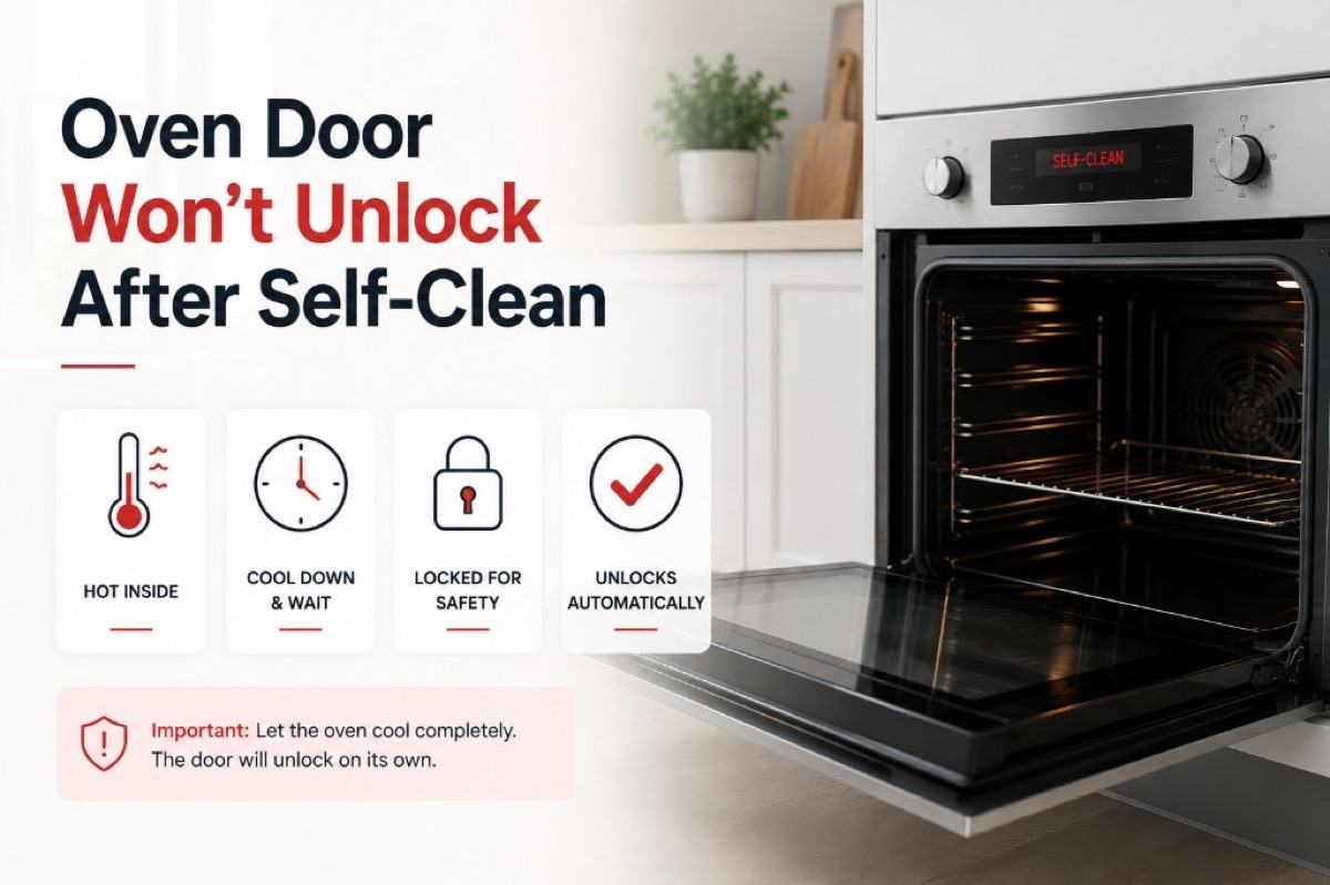 Oven Door Won’t Unlock After Self-Clean